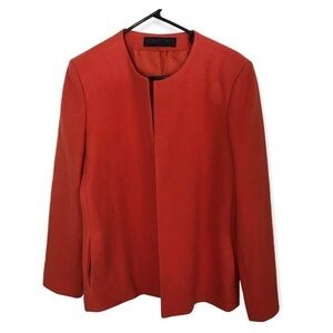 Harve Benard collection orange open jacket
